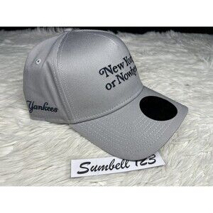 New York Or Nowhere NYON x Yankees New Era 9FORTY A FRAME SNAPBACK HAT CAP GREY